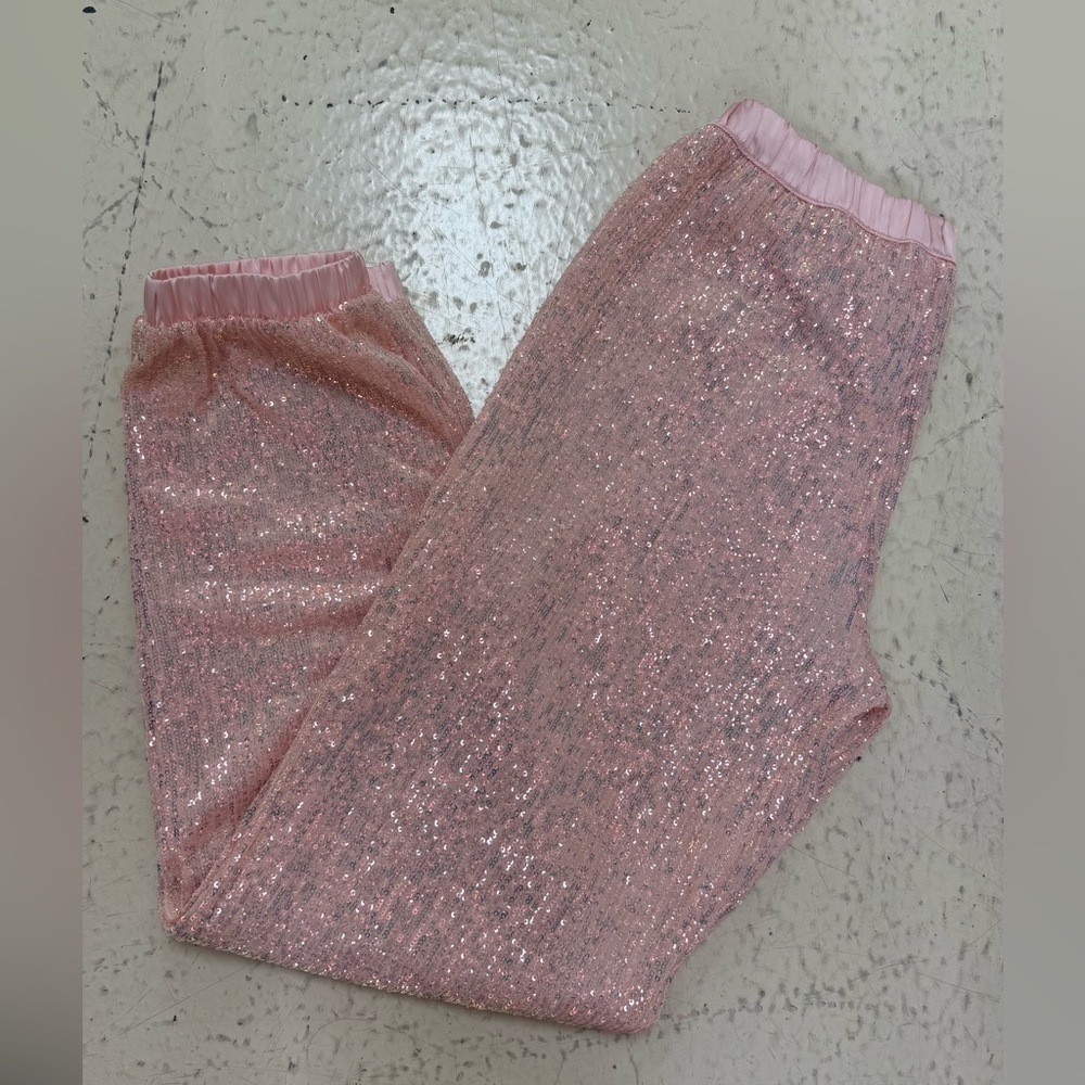 NWT 2019 VS Pink Sequin Joggers - Picture 6 of 7